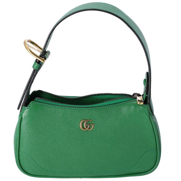 GUCCI GG Marmont Aphrodite Handbag 739076 Green Leather - Picture 1 of 7